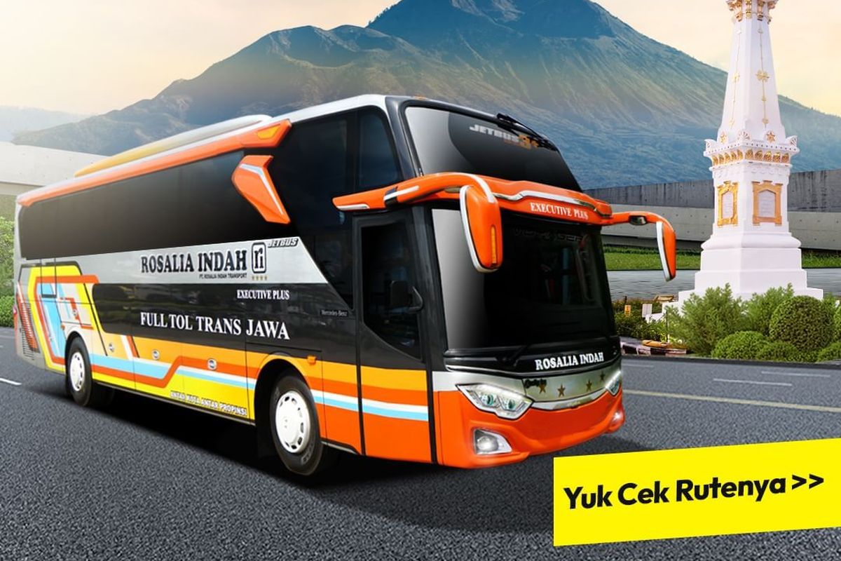 Bus AKAP PO Rosalia Indah trayek Yoygakarta - Ciledug