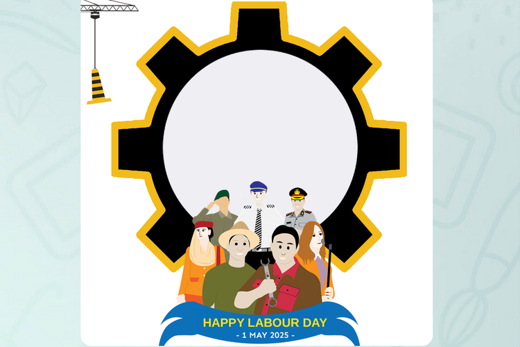 25 Link Download Twibbon May Day 2025 untuk Upload di Medsos