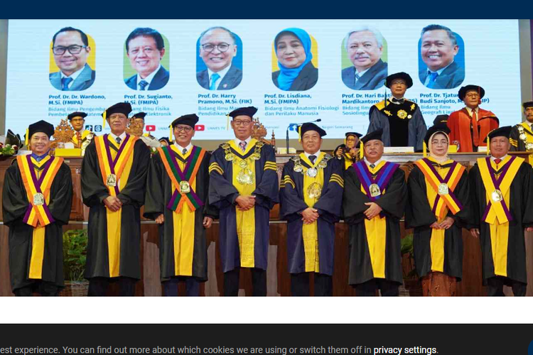 Universitas Negeri Semarang (Unnes) kukuhkan 6 profesor baru.
