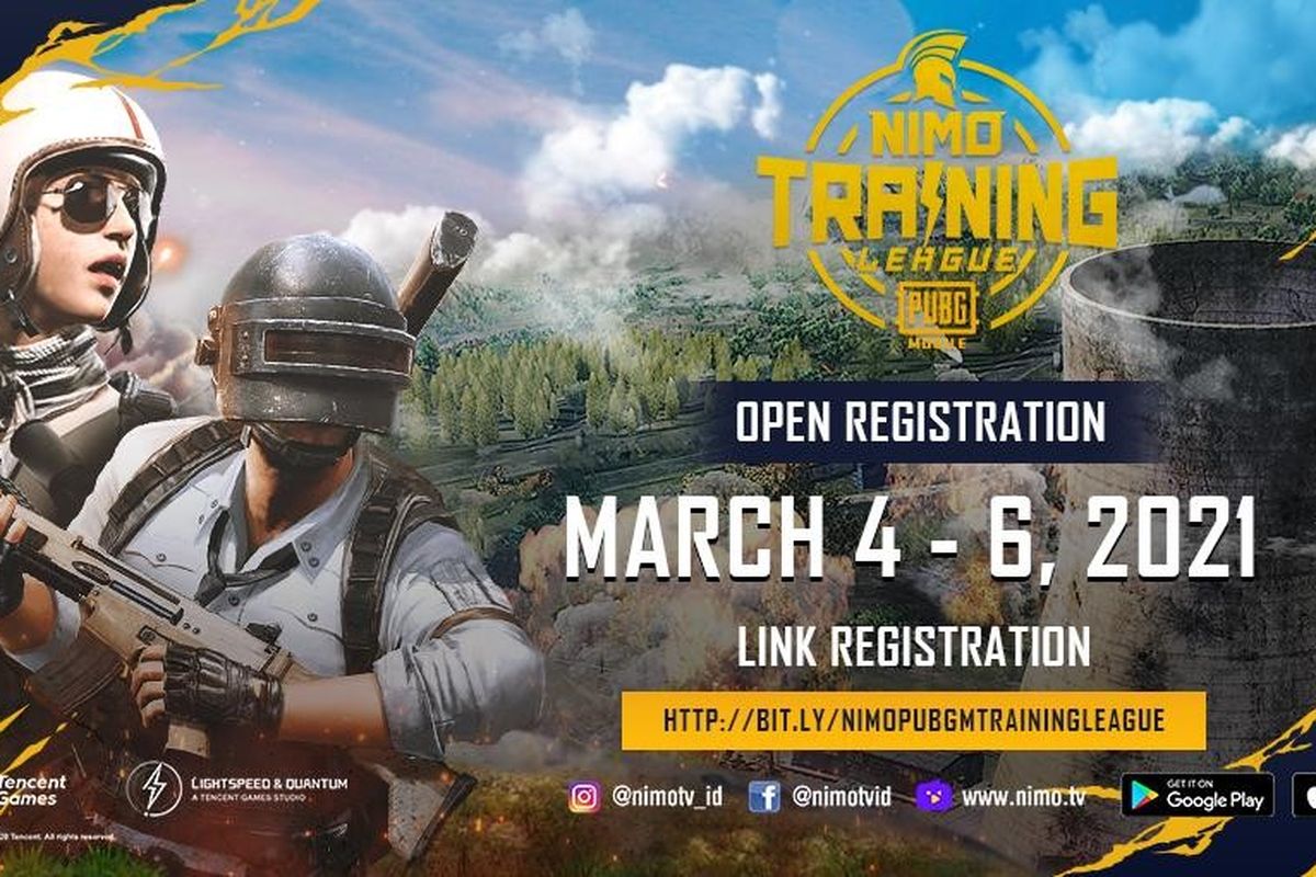 Poster turnamen Nimo TV Training League PUBG Mobile