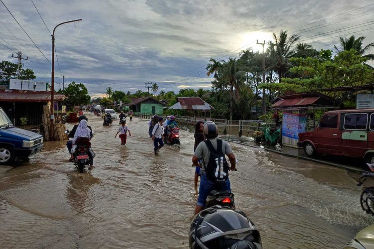 Banjir di Bengkulu.