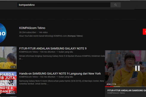 YouTube Miniplayer Mulai Tersedia di Browser