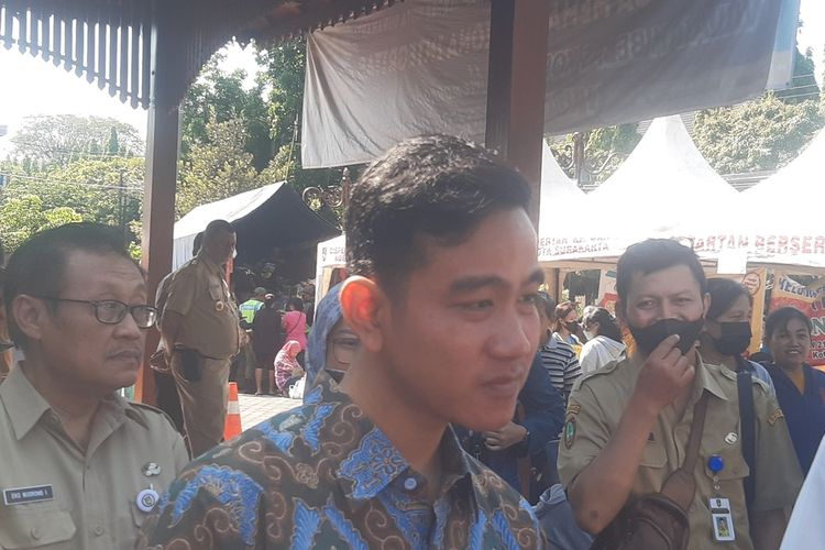 Wali Kota Solo Gibran Rakabuming Raka di Solo, Jawa Tengah, Senin (26/6/2023).