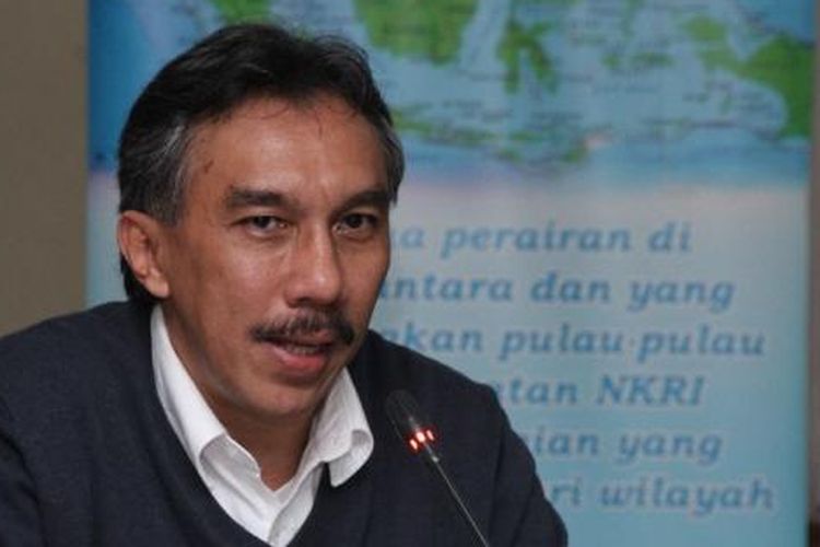 Ridwan Djamaluddin saat menjabat Deputi Bidang Infrastruktur
Kementerian Koordinator Bidang Kemaritiman dan Investasi.