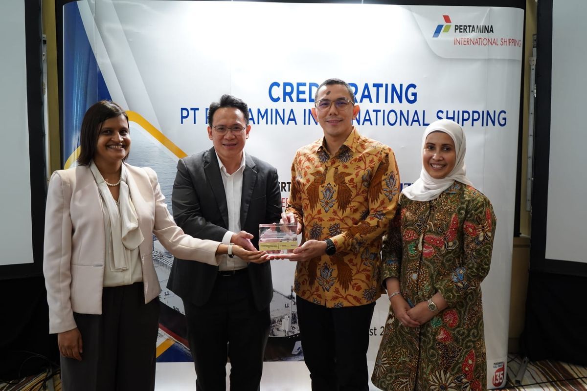Penyerahan peringkat Baa3 dari Moody's kepada PT Pertamina Internasional Shipping.