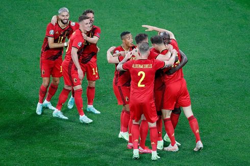 Hasil Euro 2020 - Belgia Menang, Denmark Tumbang