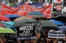 Unjuk Rasa Terkait Pemakaman Ferdinand Marcos Terus Terjadi