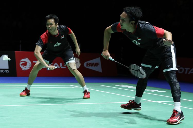 Pasangan ganda putra Indonesia, Mohammad Ahsan/Hendra Setiawan.