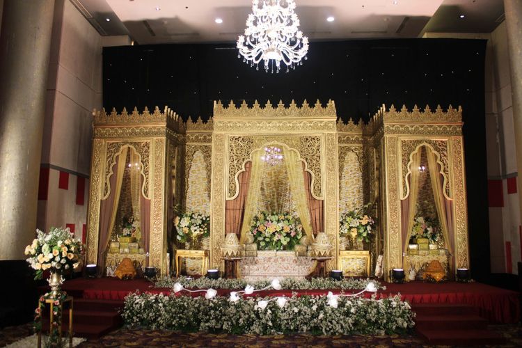 Ilustrasi tempat pernikahan di ballroom Manhattan Hotel Jakarta.