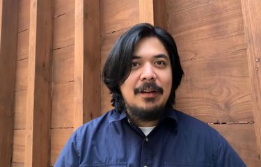 Musisi Bilal Indrajaya ditemui di Bentara Budaya Jakarta di kawasan Palmerah, Jakarta Barat, Jumat (28/7/2023). 