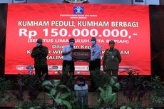 Kemenkumham Salurkan Bantuan Rp 800 Juta untuk Masyarakat Terdampak Bencana di Indonesia