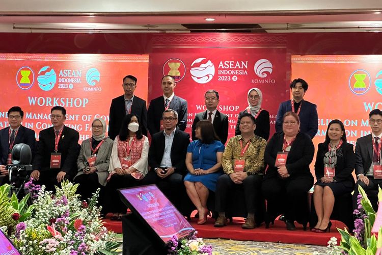 Kemenkominfo menggelar Asean Workshop of Guideline Combating Fake News & Disinformation, Kamis (2/3/2023).