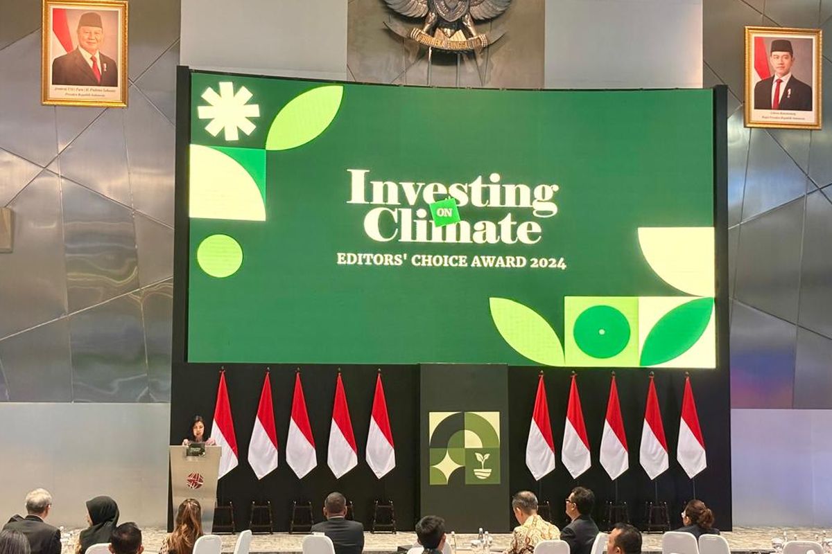 Sebanyak 42 perusahaan terkemuka di Indonesia menerima penghargaan Investing on Climate Editors? Choice Award 2024 atas kontribusi mereka dalam menghadapi tantangan perubahan iklim dan pemanasan global.