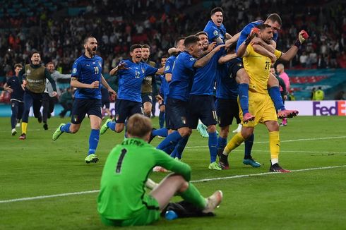 Hasil Italia Vs Inggris - Menang Adu Penalti, Azzurri Juara Euro 2020!