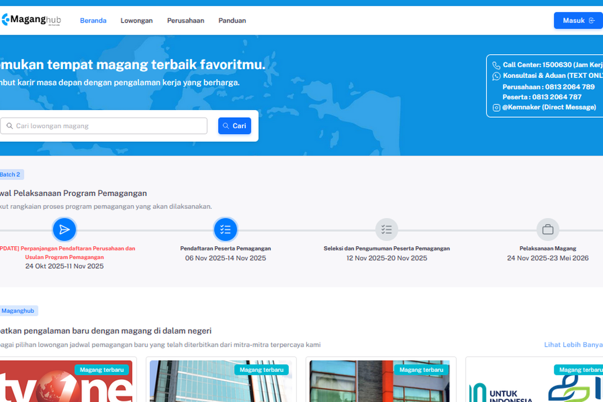 Cara Daftar Magang Kemnaker 2025 Batch 2: Syarat, Jadwal, dan Fasilitas Peserta