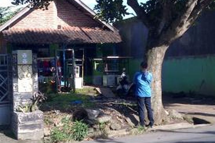Rumah kontrakan Junaidi, di Kota Malang, Jawa Timur.Kamis (26/3/2015).