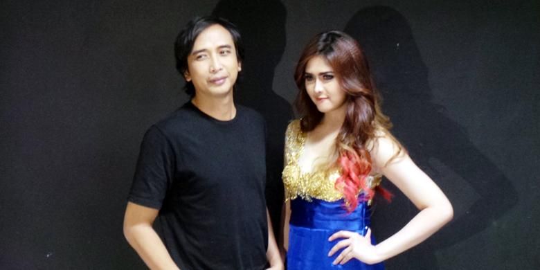 Piyu PADI dan Audrey Calcia diabadikan di Studio Produksi Film Negara (PFN), kawasan Otista, Jakarta Timur, Sabtu (20/6/2015).
