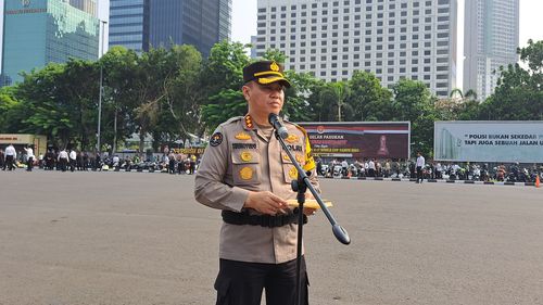 610 Personel Gabubgan Amankan Deklarasi Pemilu Damai di Depan Gedung KPU RI