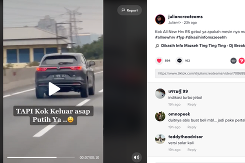 Video All New Honda HR-V Turbo RS Mengeluarkan Asap Putih dari Knalpot