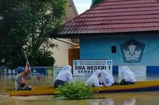 Terjang Banjir sejak Subuh demi Ikut OSN, Pelajar di Perbatasan RI-Malaysia: Adakah Makanan Bu?