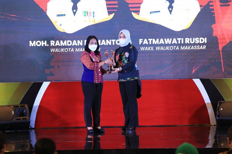 Pemkot Makassar mendapat penghargaan sebagai Kota Layak Anak (KLA) 2022 Kategori Nindya dari Kementerian Pemberdayaan Perempuan dan Perlindungan Anak (PPPA) 