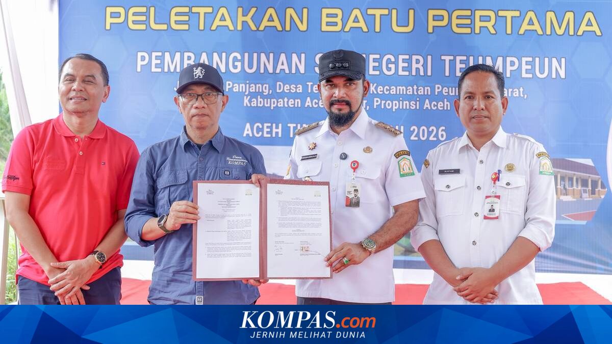 Dana Kemanusiaan Kompas Bangun Kembali SD Rusak akibat Banjir di Aceh Timur