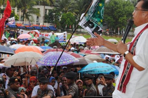 JK Disambut Ketua Tim Sukses Prabowo-Hatta di Ambon