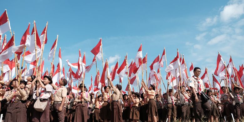 Gerakan Kepanduan Dan Arti Di Balik Lambang Pramuka Tunas Kelapa Halaman All Kompas Com