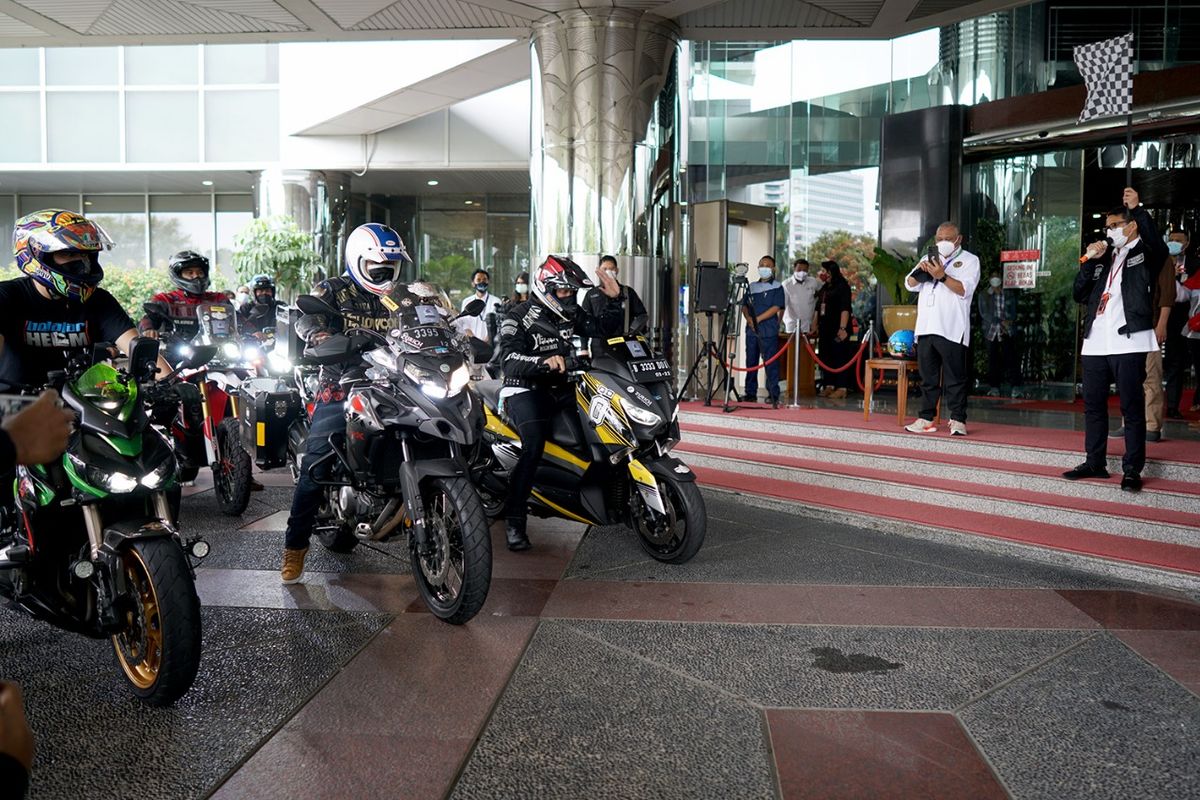 Kemenparekraf dan komunitas motor menggelar Wonderful Ride