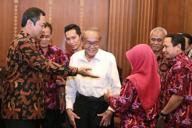 Wali Kota Semarang menghadiri halal bihalal para kepala sekolah di Kota Semarang, Rabu (11/7/2018)