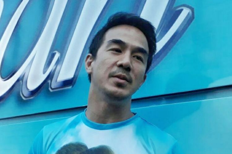 Joe Taslim dijumpai di Parkir Timur Senayan, Gelora Bung Karno, Jakarta Pusat, pada Sabtu (17/6/2017).