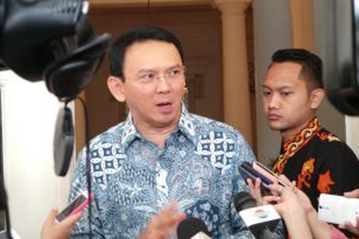 Gubernur DKI Jakarta Basuki Tjahaja Purnama di Balai Kota, Jumat (25/9/2015).