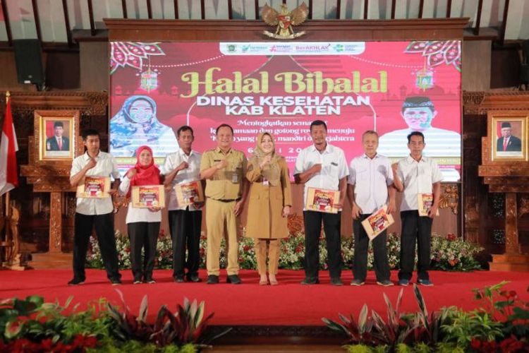 Acara halalbilahal di Pendopo Pemkab Klaten, Senin (6/5/2024). 
