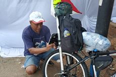 Perjalanan Pria 63 Tahun Ini Mudik Jakarta-Solo dengan Sepeda...