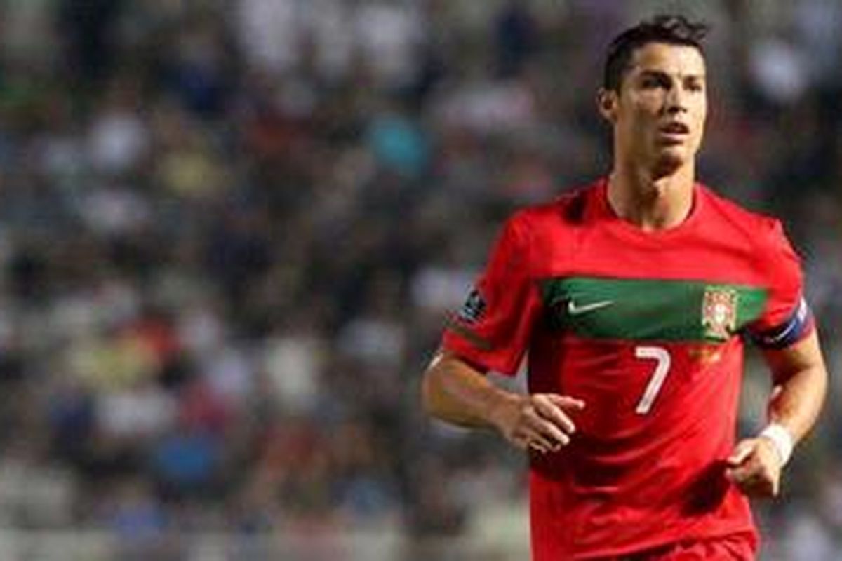 Pemain Portugal, Cristiano Ronaldo.