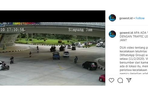 Viral di Medsos, Hanya Beda 1 Jam, Dua Kecelakaan Terjadi di Fly Over Simpang Jam Batam