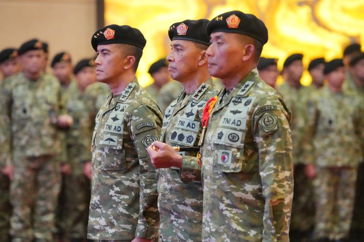 Panglima Lantik Jabatan Strategis di TNI: Kaster, Pangkogabwilhan III, dan Orjen