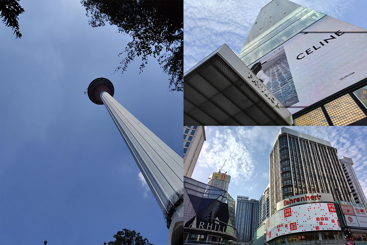Hasil foto langit dan beberapa bangunan di Kuala Lumpur, Malaysia menggunakan kamera 50 MP Realme 12 Pro Plus