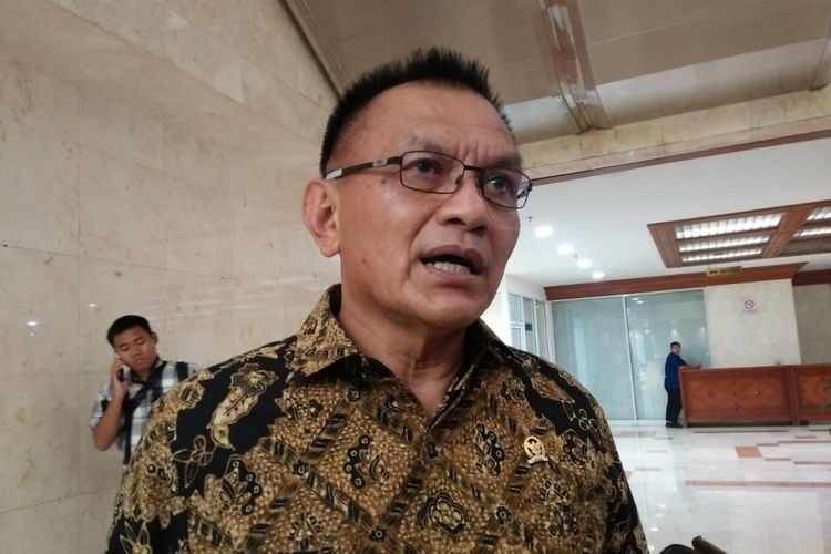 Sekretaris Jenderal Partai Golkar Lodewijk F Paulus di Kompleks Parlemen, Senayan, Jakarta, Selasa (12/11/2019).