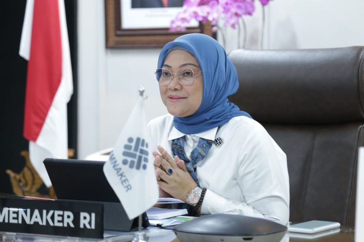 Menteri Ketenagakerjaan (Menaker) Ida Fauziyah dalam salah satu kesempatan.