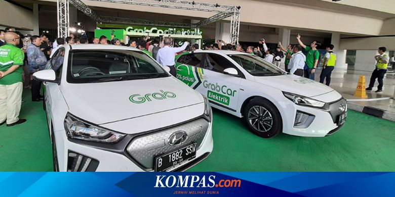  Grab  Operasikan Mobil  Listrik  Hyundai  Ioniq dari Bandara 
