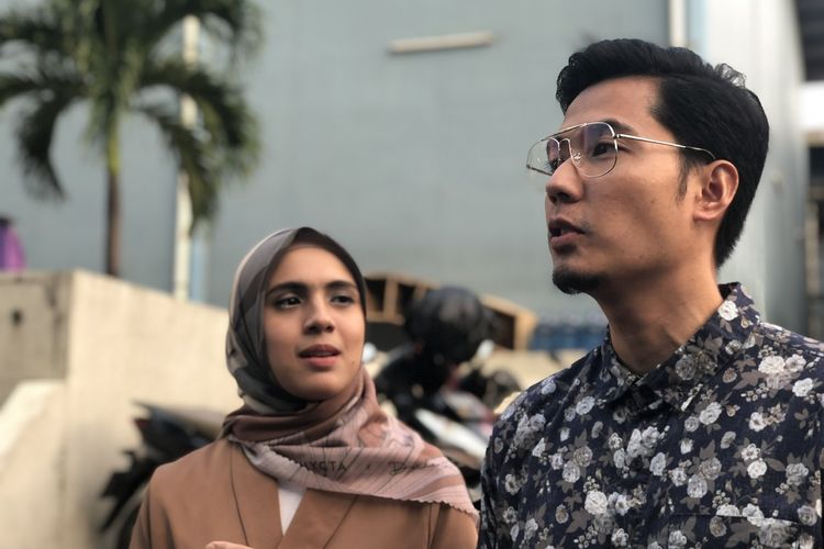 Nycta Gina dan Rizky Kinos saat dijumpai di kawasan Tendean, Jakarta Selatan, Rabu (22/1/2020). 