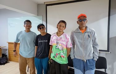 Basboi dan The Adams dalam peluncuran lagu Itu Aku di Jakarta Selatan, Rabu (11/9/2024).