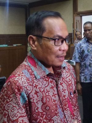 Mantan Dirjen Kependudukan dan Catatan Sipil Kementerian Dalam Negeri, Irman, di Pengadilan Tipikor Jakarta, Senin (12/6/2017).