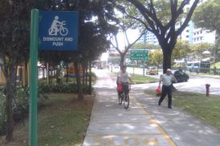 Jalur sepeda, Singapura.