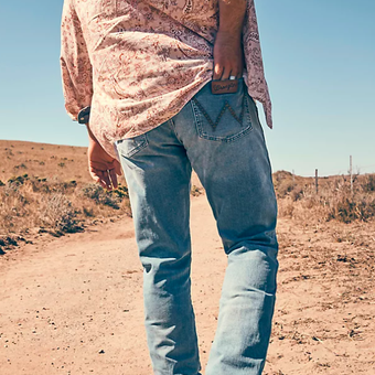 Celana jeans Laki-laki merek Wrangler, rekomendasi celana jeans laki-laki
