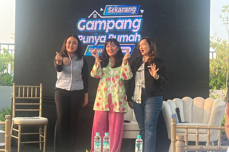 Direktur Pemasaran Perum Perumnas Imelda Alini Pohan usai acara peluncuran 'Sekarang Gampang Punya Rumah di Apartemen Samesta Margonda, Depok, Jawa Barat, Kamis (24/8/2023).