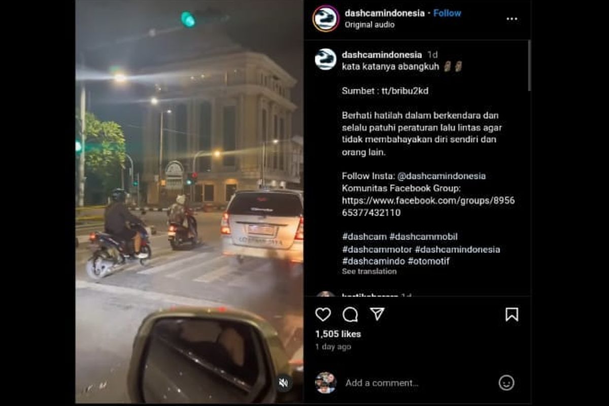 Video viral Toyota Kijang Innova lepas kendali saat melaju di lampu merah