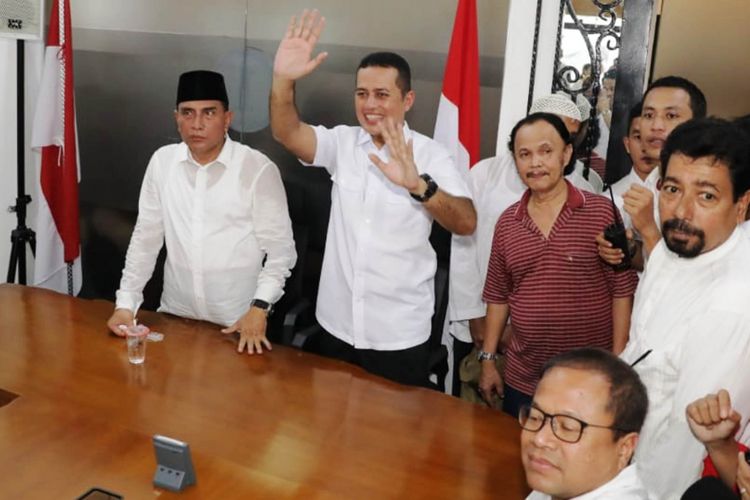  Gubernur dan wakil gubernur Sumut yang baru, Edy Rahmayadi dan Musha Rajeksah alias Ijek