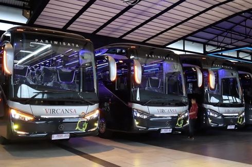Lima Bus Baru PO Vircansa, Pakai Bodi Legacy SR3 Panorama